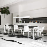 Drama Waves Black & White 24x24 Matte Porcelain Tile by Lux Tile