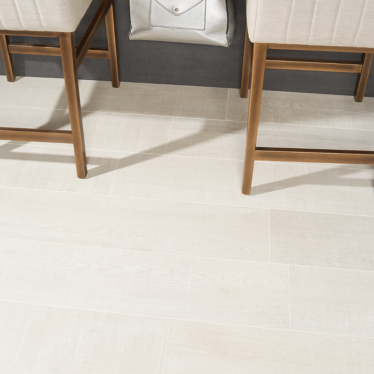 Silkwood White Matte Porcelain Tile - 8x48 Wood Look