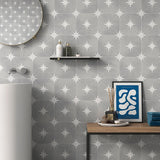 Tau Gris Gray 9x9 Matte Porcelain Tile - Lux Tile