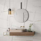Minera Sahara Blanco White 24x48 Polished Porcelain Tile - Lux Tile