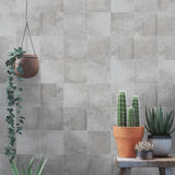 Art Geo Gray 8x8 Matte Porcelain Tile by Elizabeth Sutton