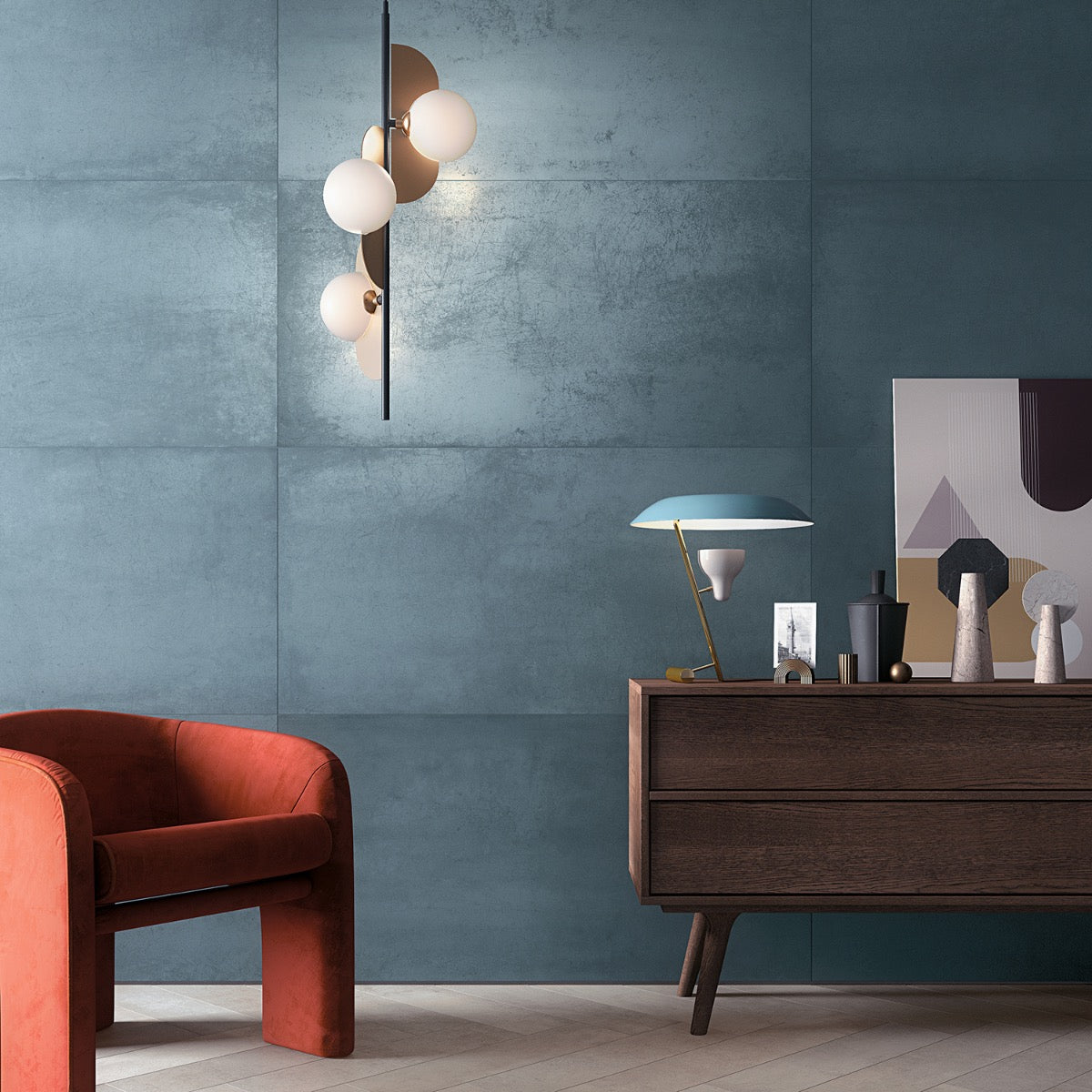 Bond Indio Blue 24x48 Matte Porcelain Tile - Lux Tile