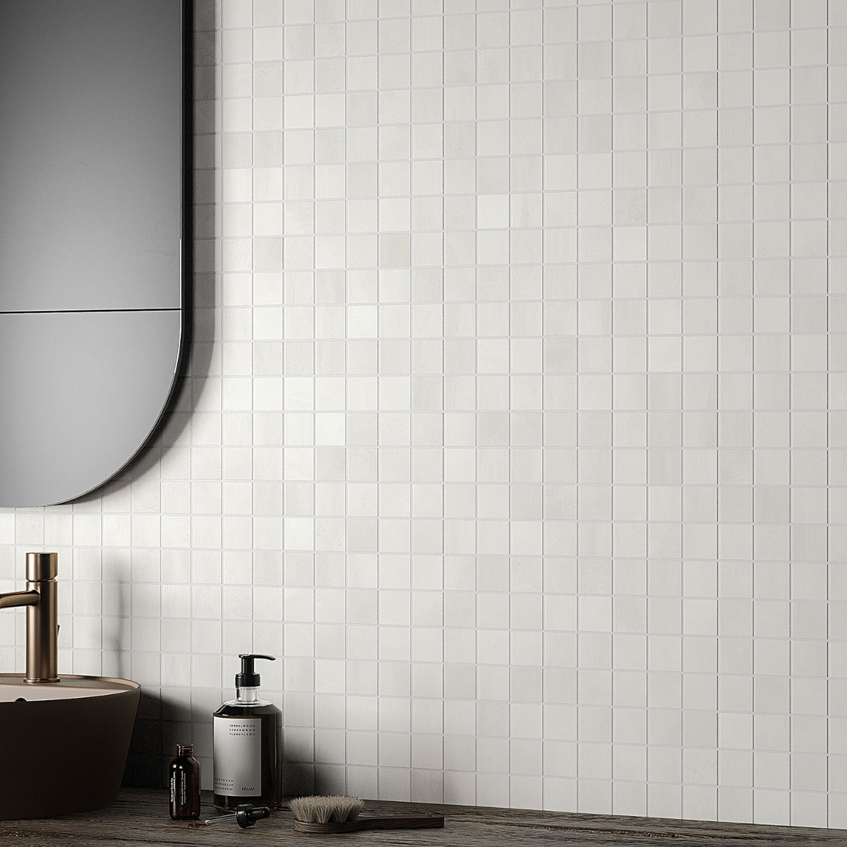 Clay Calm White 2x2 Matte Porcelain Mosaic Tile - Durable & Stylish