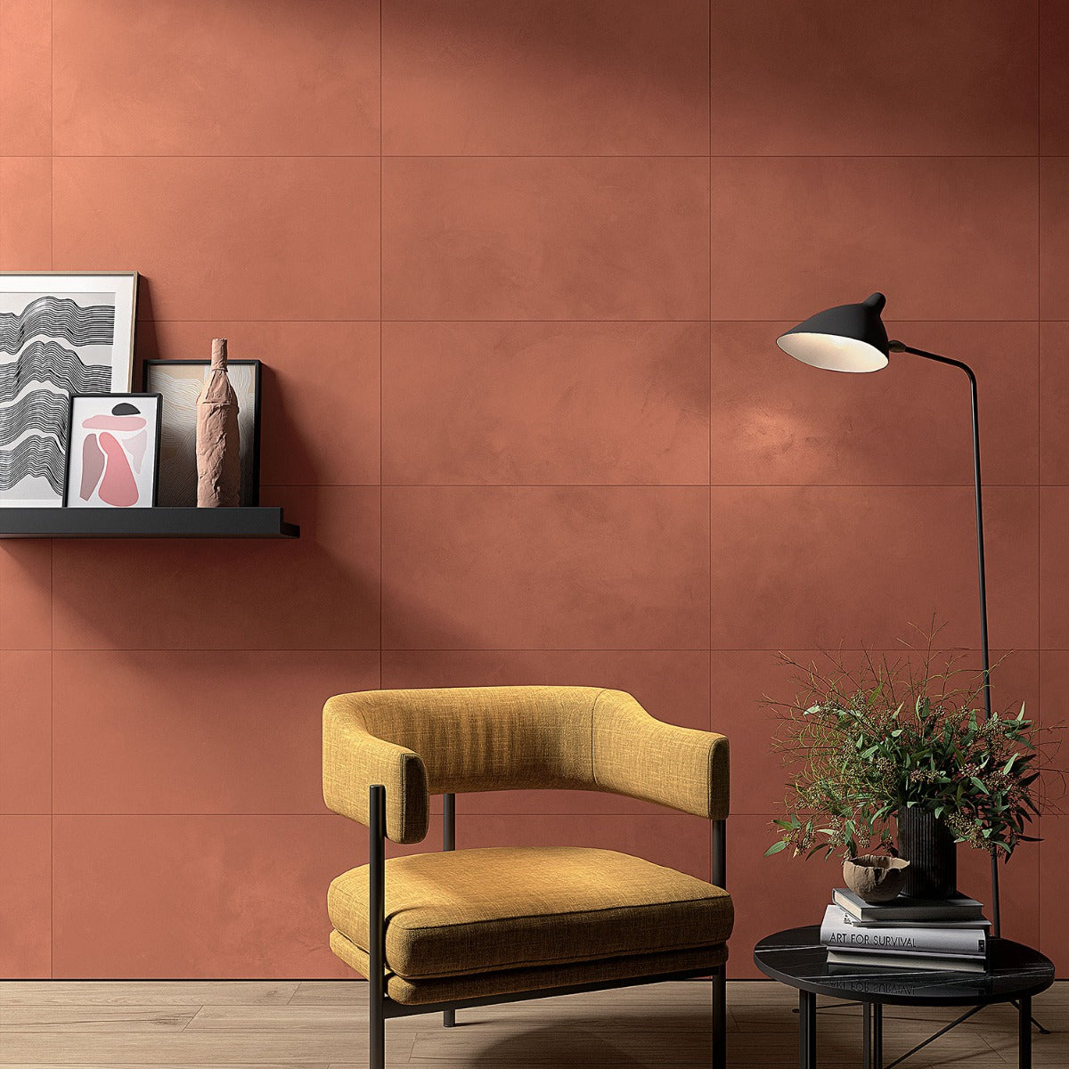 Clay Grace Red Matte Porcelain Tile 16x32 - Lux Tile