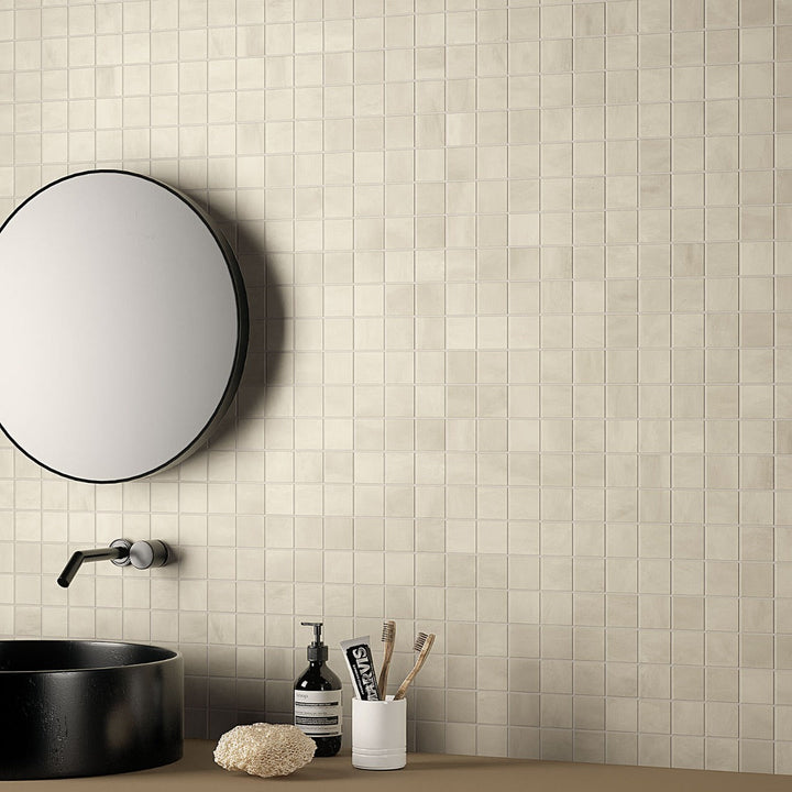 Clay Shy Beige 2x2 Matte Porcelain Mosaic Tile - Lux Tile