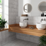 Lux Tile Alesso Perla Gray 8x8 Matte Porcelain Tile