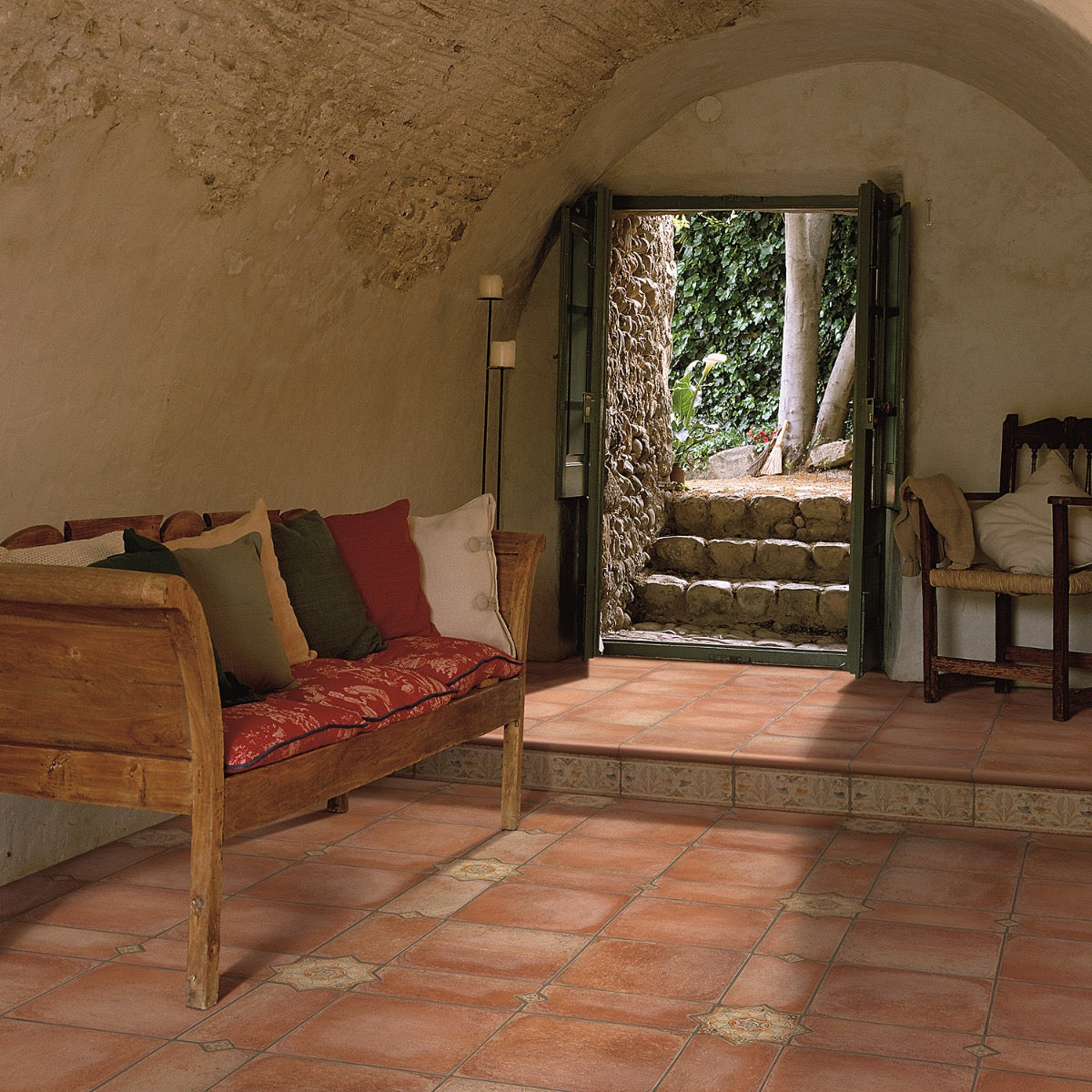 Lux Tile Burgos Terracotta Matte Porcelain Tile 14x14