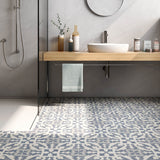 Bond Tile Moma Light Blue Encaustic 9x9 Glazed Porcelain Tile