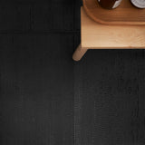 Lux Tile Rethink Decoro Leather Black 12x24 Textured Matte Porcelain Wall Tile