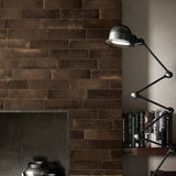 Brick Rustico Nero Brown 3x12 Matte Porcelain Subway Tile