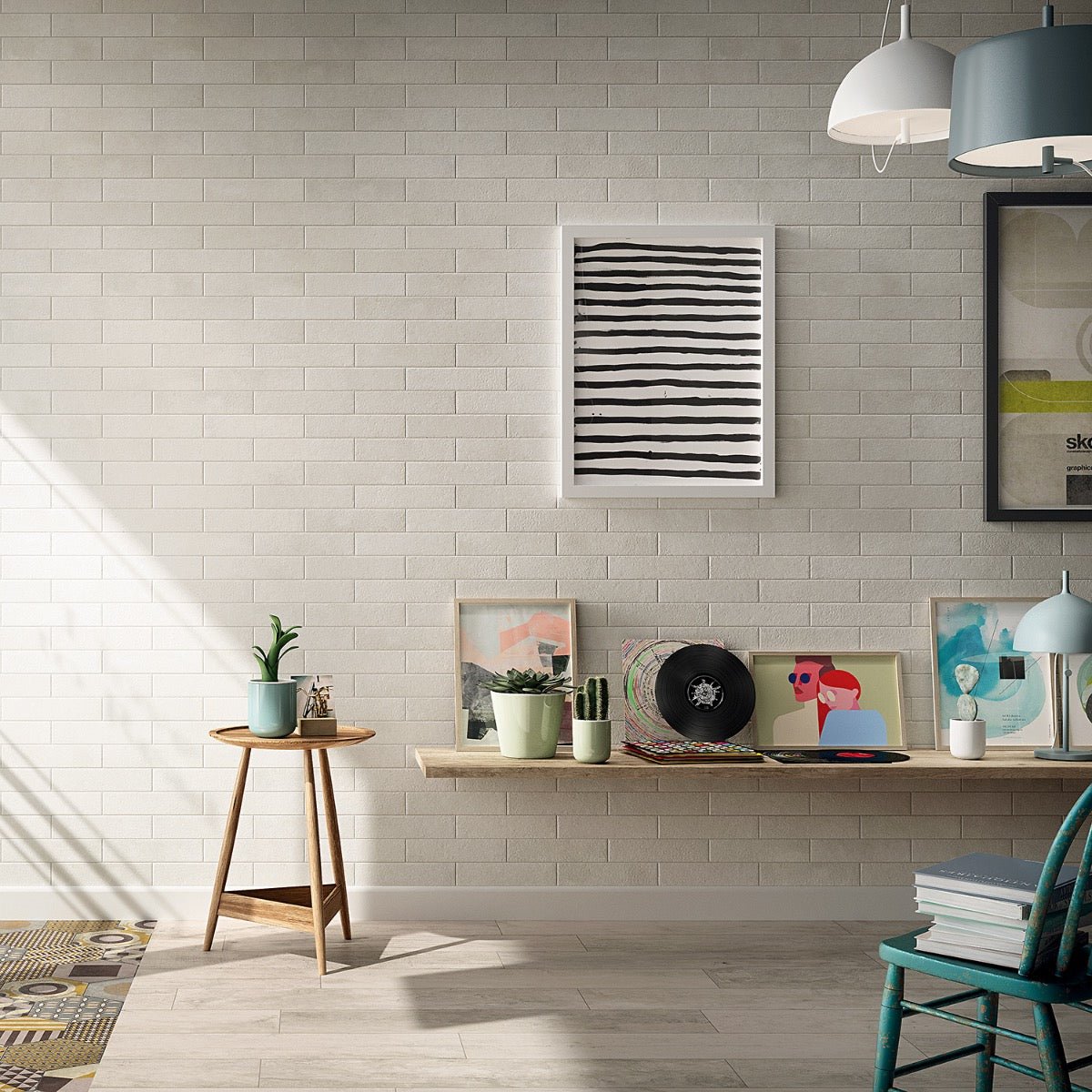 Brick Urbana Bianco White Matte Porcelain Subway Tile 3x12