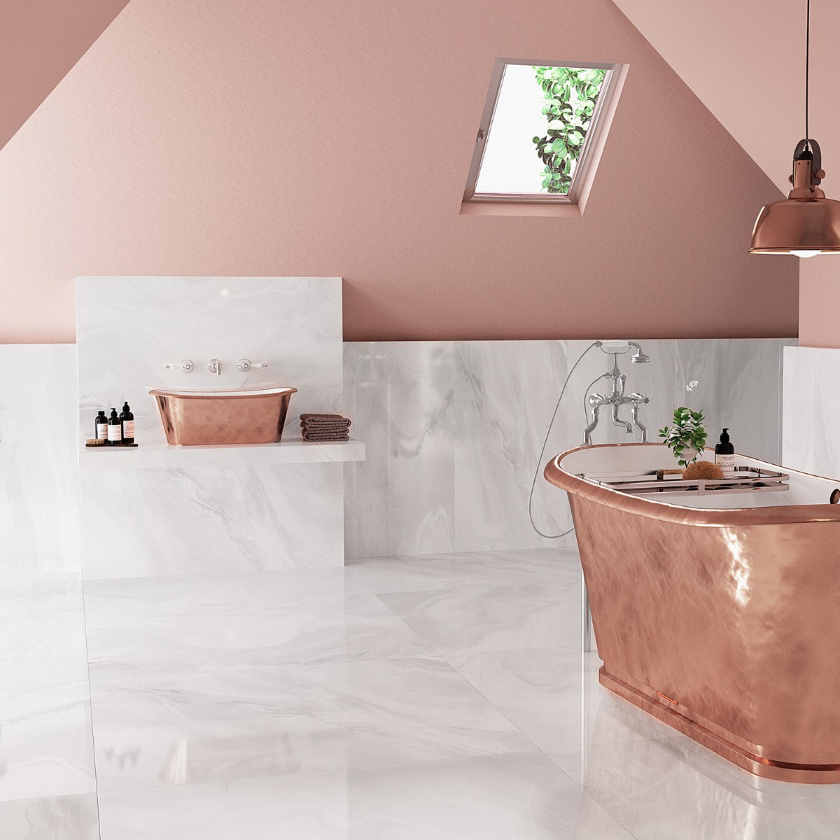 Waverly White 24x48 Polished Porcelain Tile - Lux Tile