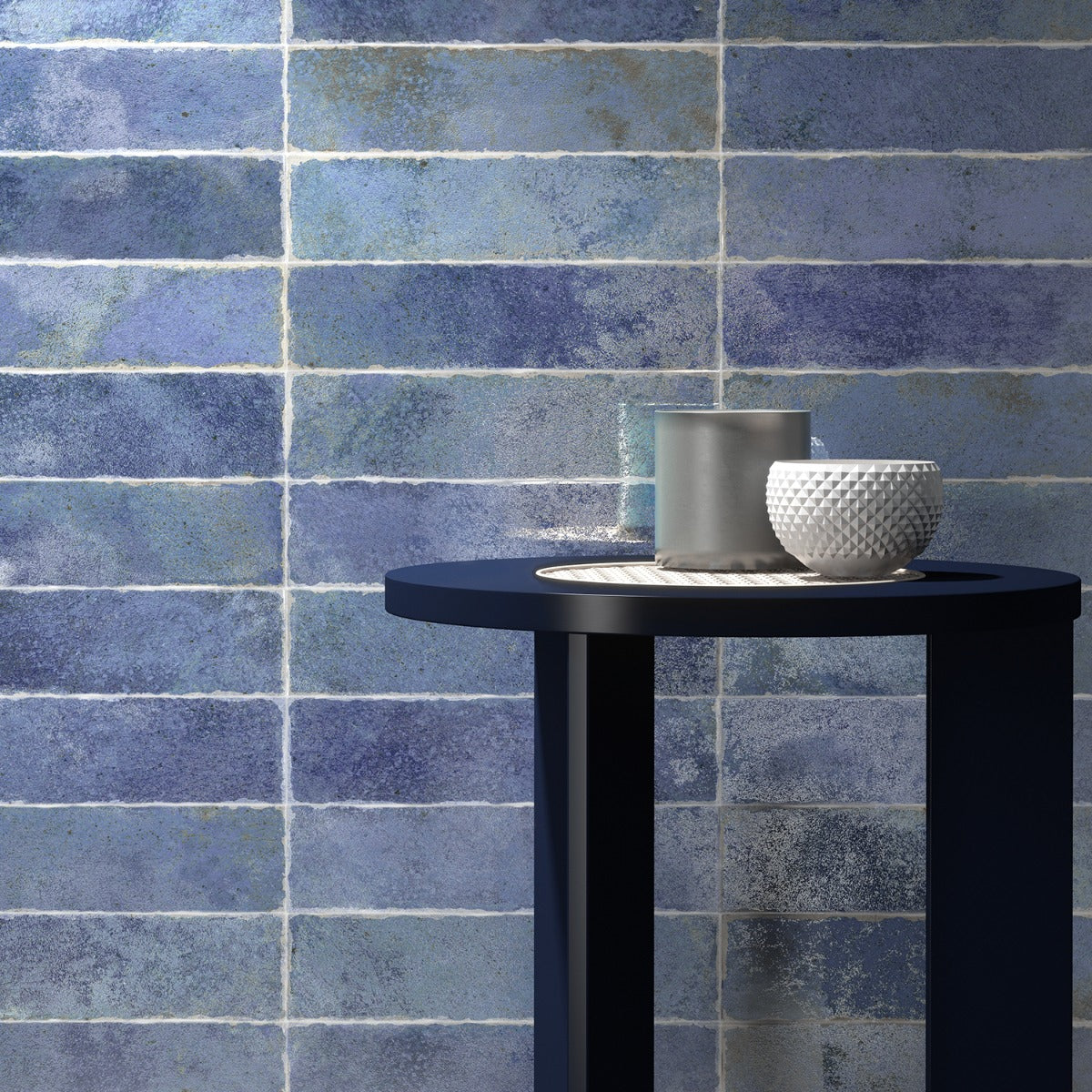 Lux Tile Kalay Blue 3x12 Glossy Ceramic Subway Tile