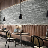 English Brick Light Gray Matte Porcelain Tile - 2x18