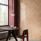Lux Tile Paint Terracotta Brown 3x16 Glossy Porcelain Subway Tile