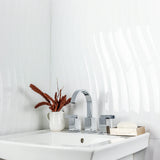 Gentle Waves White 12x36 Polished Ceramic Wall Tile