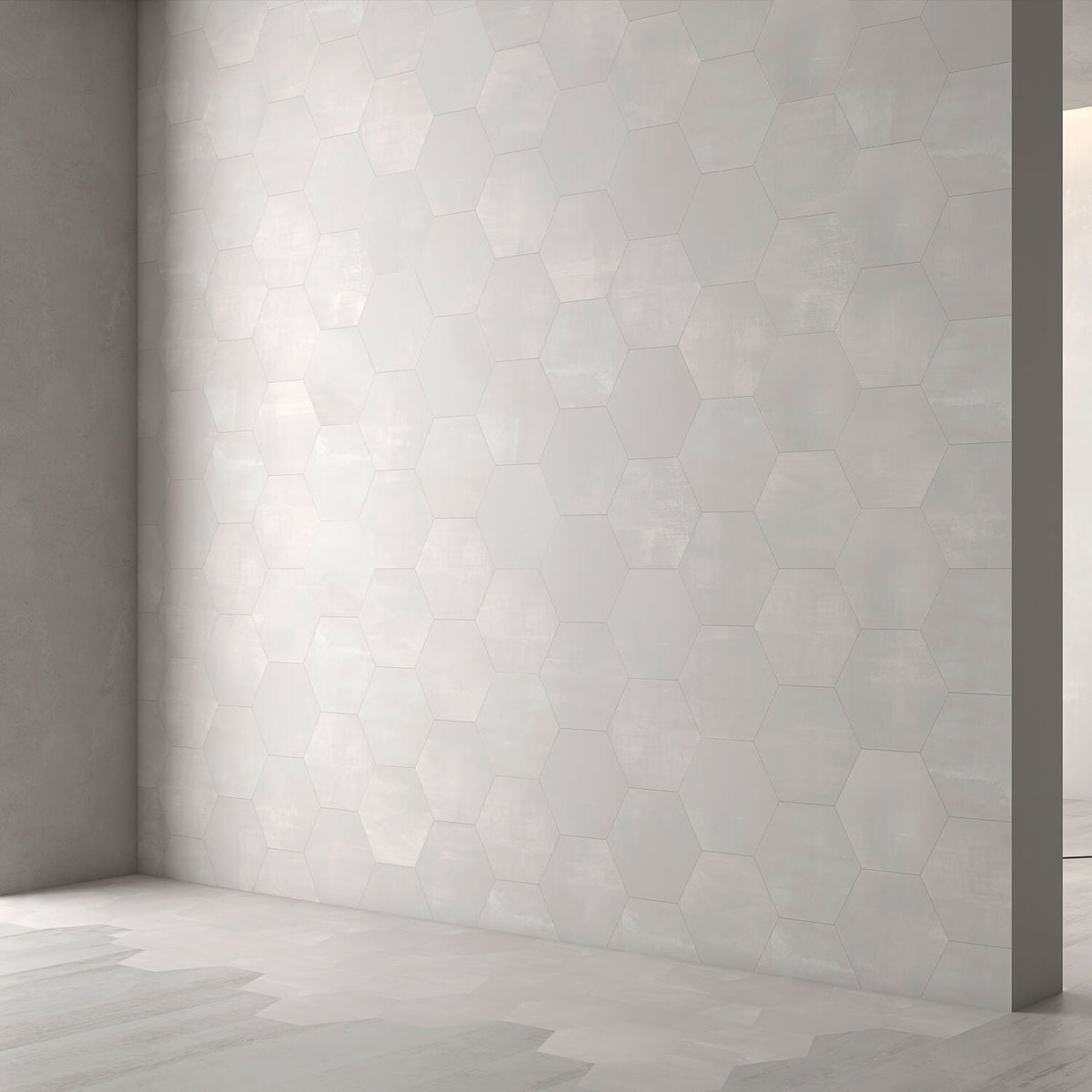 Paige Avorio Gray 10" Hexagon Matte Porcelain Tile - Lux Tile