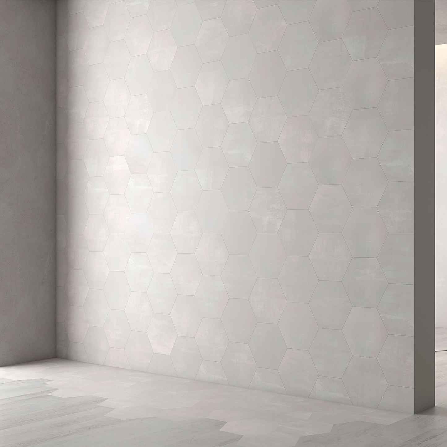 Paige Avorio Gray 10" Hexagon Matte Porcelain Tile - Lux Tile