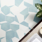 HexArt Pop Turquoise 8" Hexagon Matte Porcelain Tile - Lux Tile