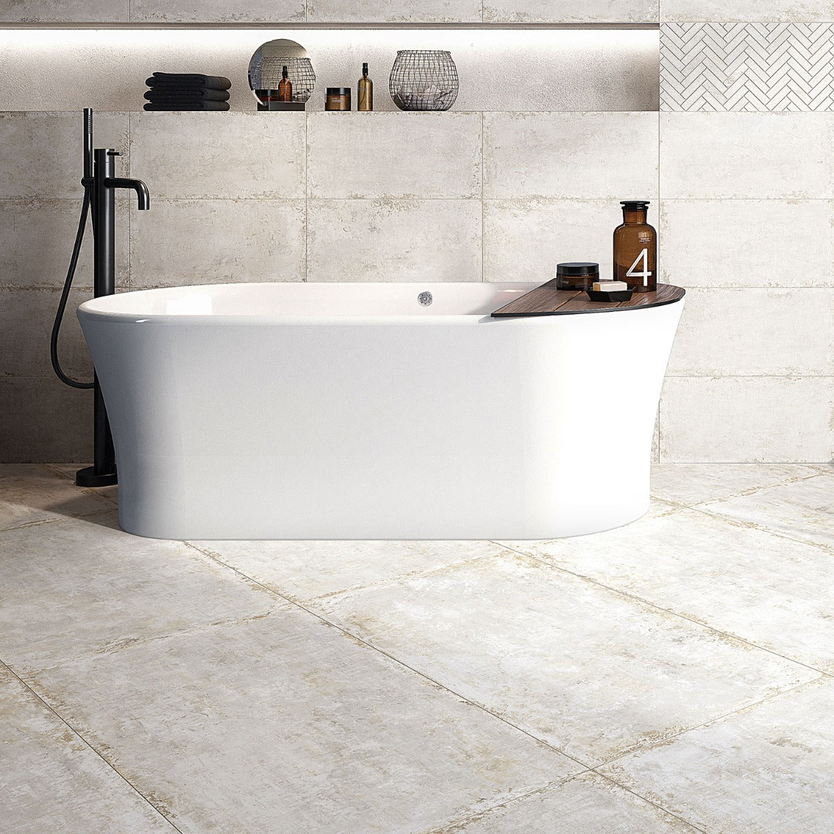 Tilebar Portrait Ivory Beige 24x48 Matte Porcelain Tile