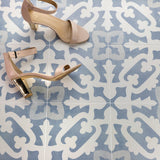 Bella Moma Blue 9x9 Matte Porcelain Tile by Lux Tile