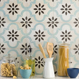 Bella Prado Blue 9x9 Matte Porcelain Tile for Residential and Commercial Use
