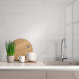 Lux Tile Minera Dolomite Warm White 12x24 Polished Porcelain Tile