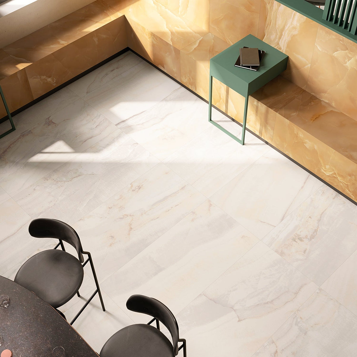 TilebarXL Marmi Onice Perla Beige 24x48 Polished Porcelain Tile
