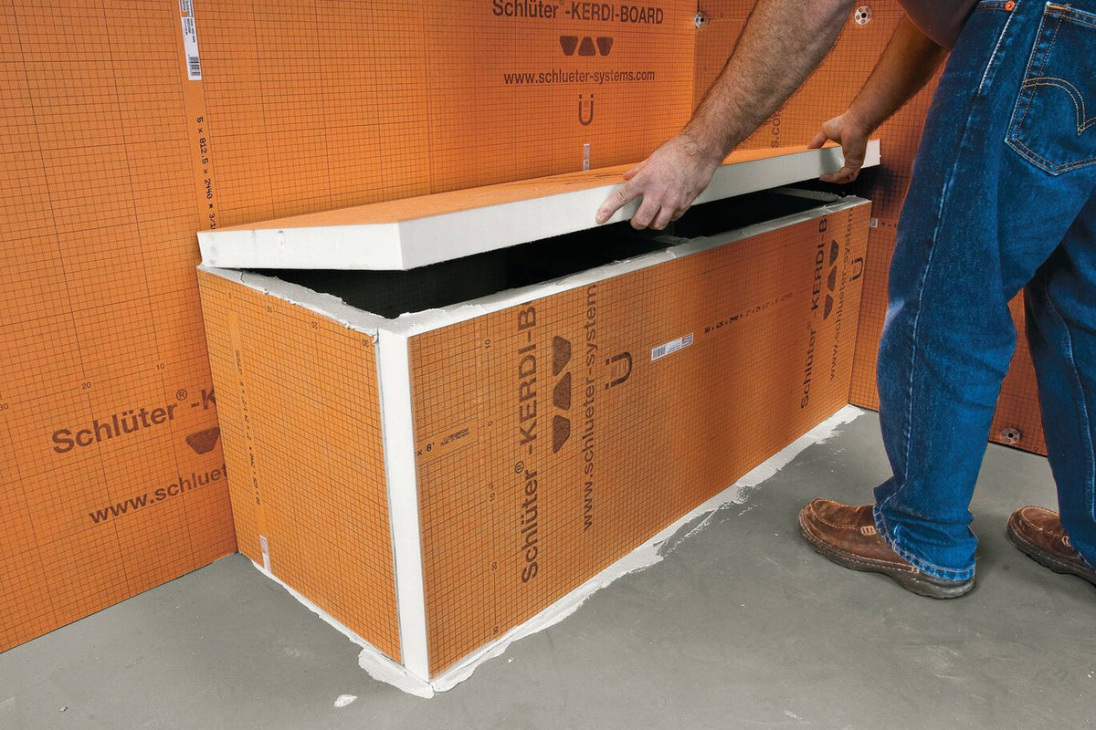 Schluter Systems KERDI-BOARD Polystyrene Foam Backer Board, 0.5-in x 48-in x 96-in