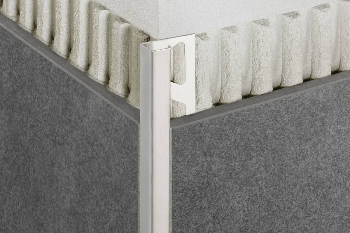 Schluter Systems QUADEC 0.375-in W x 1-in L Brushed Antique Bronze Aluminum Inside/Outside Corner Tile Edge Trim