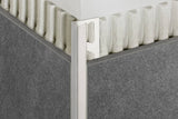 Schluter Systems QUADEC 0.375-in W x 1-in L Brushed Antique Bronze Aluminum Inside/Outside Corner Tile Edge Trim