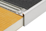 Schluter Systems RONDEC-STEP 0.375-in W x 98.5-in L Brushed Antique Bronze Aluminum Tile Edge Trim