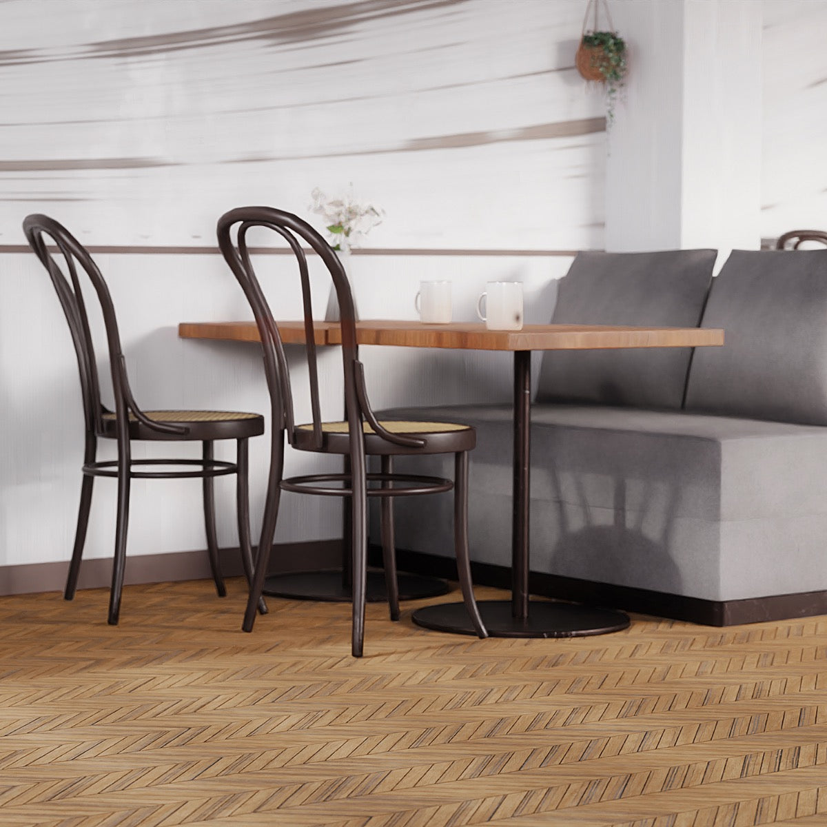 Lux Tile Eternal Birch Chevron Matte Porcelain Mosaic Tile