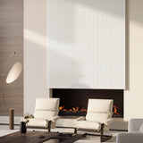 Bariano White 6x16 Fluted 3D Matte Porcelain Tile - Lux Tile