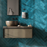 Cavallo Fiji Blue 3x18 Glazed Porcelain Subway Tile