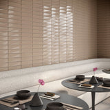 Axelle Dune Beige 3D Glossy Ceramic Subway Tile - 3x12