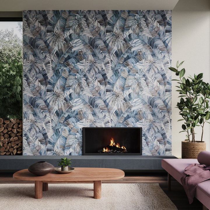 Monet Rain Forest Blue 24x48 Matte Porcelain Wall Tile - Lux Tile