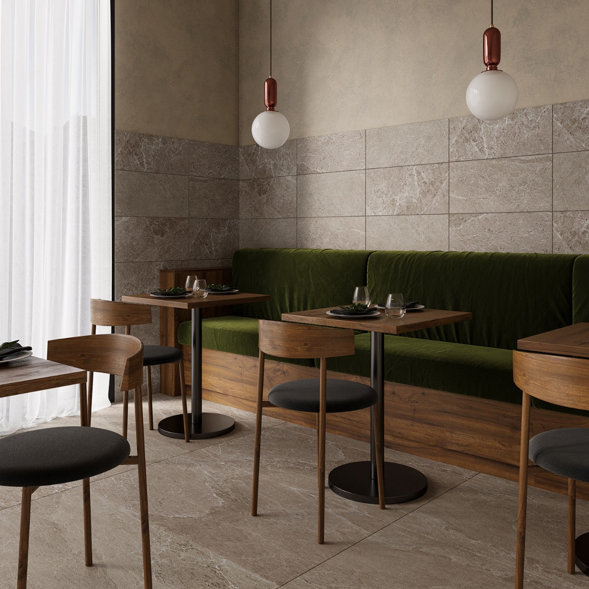 ZenTech Greige Beige Matte Porcelain Tile 12x24 - Lux Tile