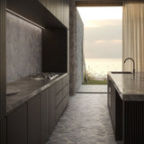 Pathstone Gris Gray Textured Matte Porcelain Flagstone Tile - Lux Tile