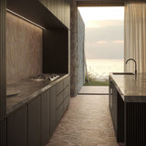 Pathstone Taupe Textured Matte Porcelain Flagstone Tile - Lux Tile
