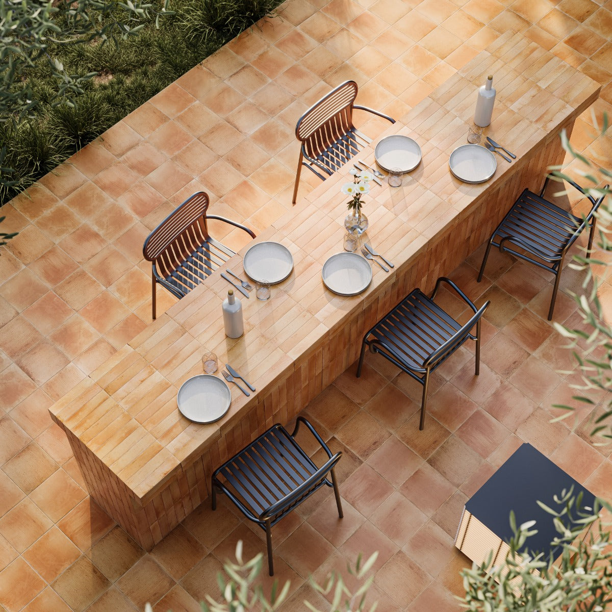 Saltillo Peach Terracotta 9x9 Matte Porcelain Tile - Lux Tile