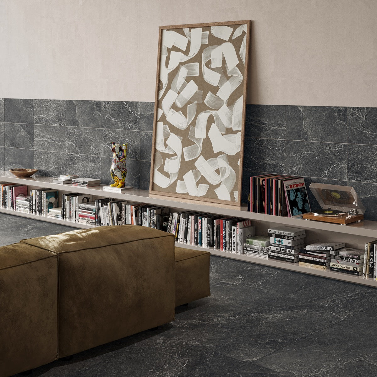 ZenTech Graphite Gray 12x24 Matte Porcelain Tile by Lux Tile
