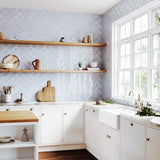 ArtBlock Azure Light Blue Glossy Porcelain Tile 4x16 by Stacy Garcia