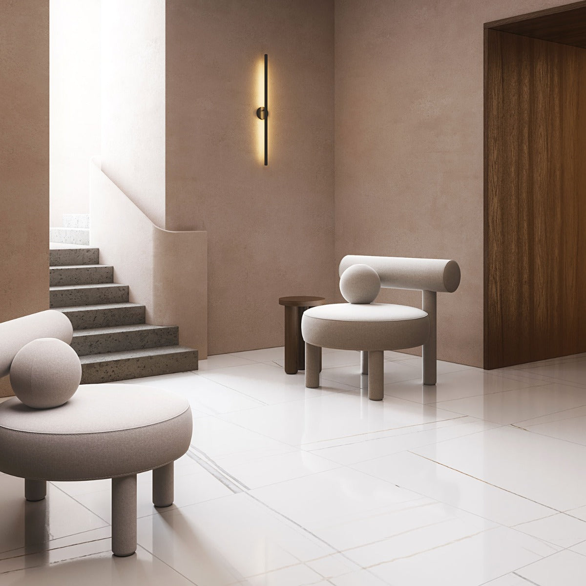Minera Sahara Blanco White 24x48 Polished Porcelain Tile - Lux Tile