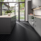 Roller Black 3x11 Matte Porcelain Subway Tile - Lux Tile