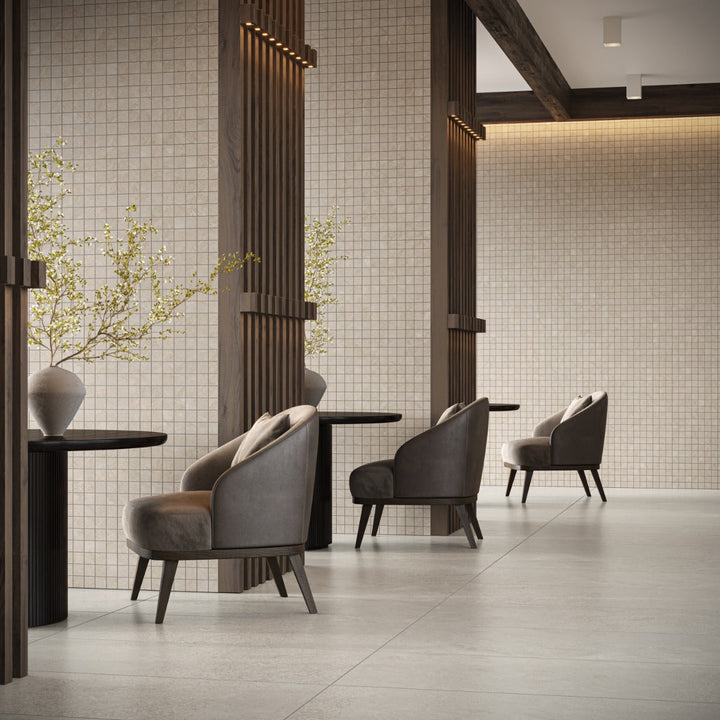 Era Linen White 24x48 Matte Porcelain Tile - Lux Tile