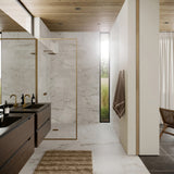 Lux Tile Calacatta Macchia White Gold 12x24 Marble Look Matte Porcelain Tile