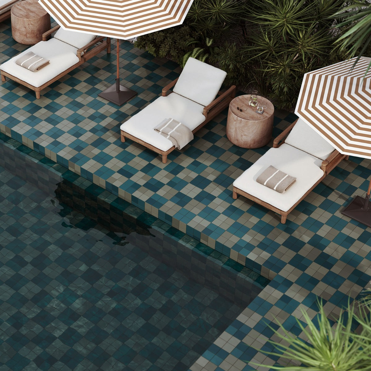 Ivy Hill Tile Born Teal Blue 5x5 Matte Porcelain Tile (4.84 in. x 4.84 in.)
