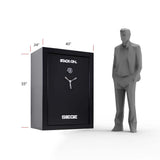 STACK-ON Siege 72-Gun Fireproof with Electronic Lock Gun Safe, Black