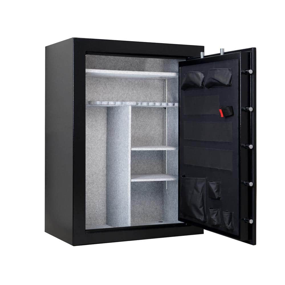 STACK-ON Siege 72-Gun Fireproof with Electronic Lock Gun Safe, Black